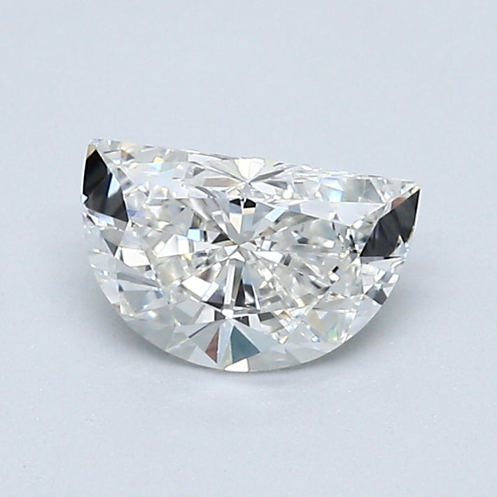0.67 Carat Half Moon Shape Natural Mined Diamond H Color VS1 Clarity With GIA Certificate, natural diamonds, precious stones, engagement diamonds
