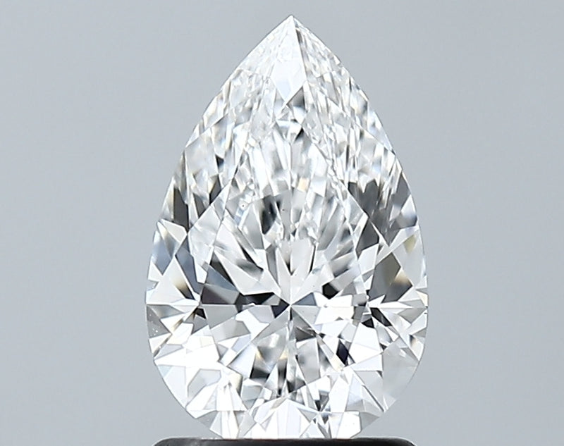 Lab-Grown 1.28 Carat Pear Shape Diamond color D Clarity VS1 With GIA Certificate, precious stones, engagement diamonds