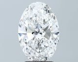 Lab-Grown 3.43 Carat Oval Shape Diamond color E Clarity SI1 With GIA Certificate, precious stones, engagement diamonds