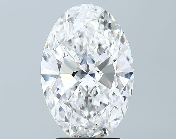 Lab-Grown 3.43 Carat Oval Shape Diamond color E Clarity SI1 With GIA Certificate, precious stones, engagement diamonds