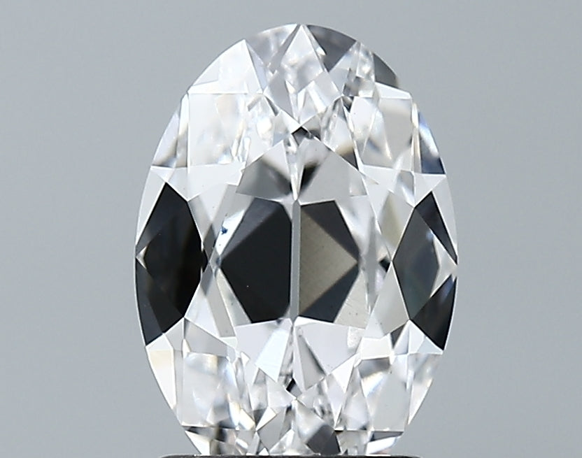 Lab-Grown 2.03 Carat Antique Oval Shape Diamond color E Clarity VS2 With GIA Certificate, precious stones, engagement diamonds