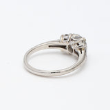 1.26 Carat Circular Brilliant Cut Shape G-VS1 Diamond Platinum Engagement Ring