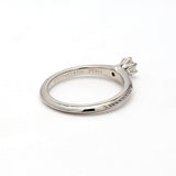 Tiffany and Co 0.19 Carat Round Brilliant F-VVS2 Diamond Platinum Engagement Ring