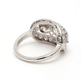 2.26 Carat Circular Brilliant Cut H-VS2 Diamond Platinum Three-Stone Ring