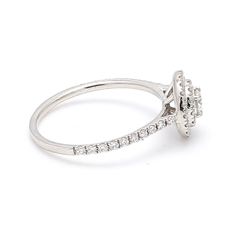 Tiffany and Co 0.43 Carat F VVS1 Diamond Platinum Engagement Ring