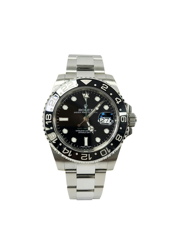 Rolex GMT-Master II Stainless Steel Black Dial 116710LN Dated 2011