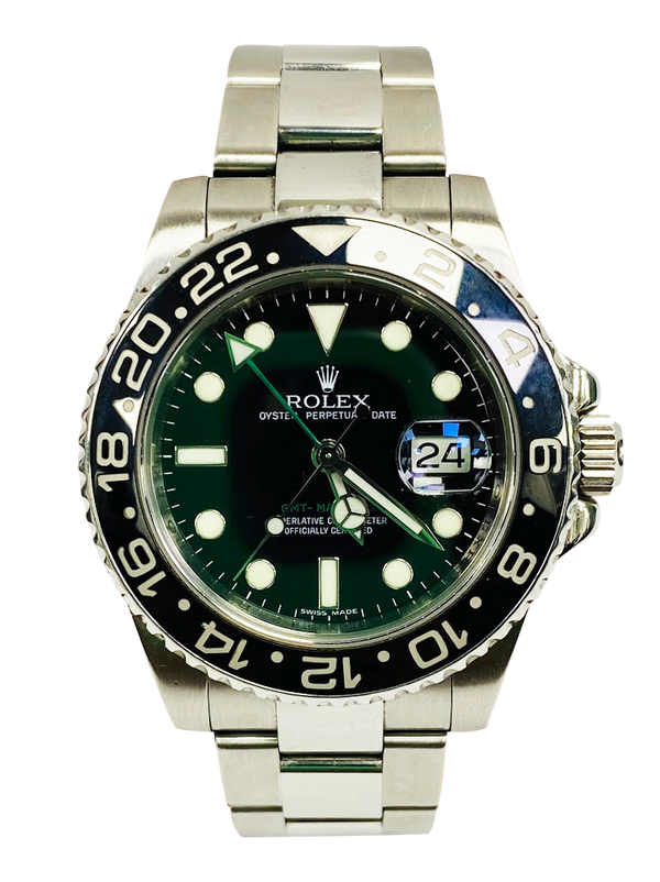 Rolex GMT-Master II Stianless Steel Oyster Bracelet 116710LN With Original Box