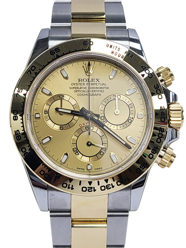 Rolex Cosmograph Daytona Gold Dial two tone 2022 40mm 116503