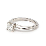 Tiffany and Co 0.55 Carat Princess Cut Shape H-VS1 Diamond Platinum Engagement Ring
