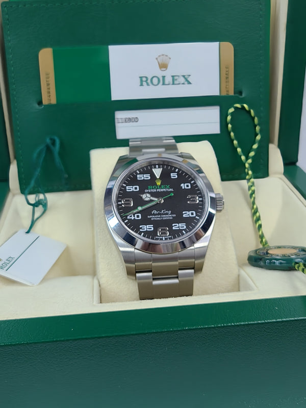 ROLEX Oyster Perp Air-King Black Dial 116900 40mm 2017