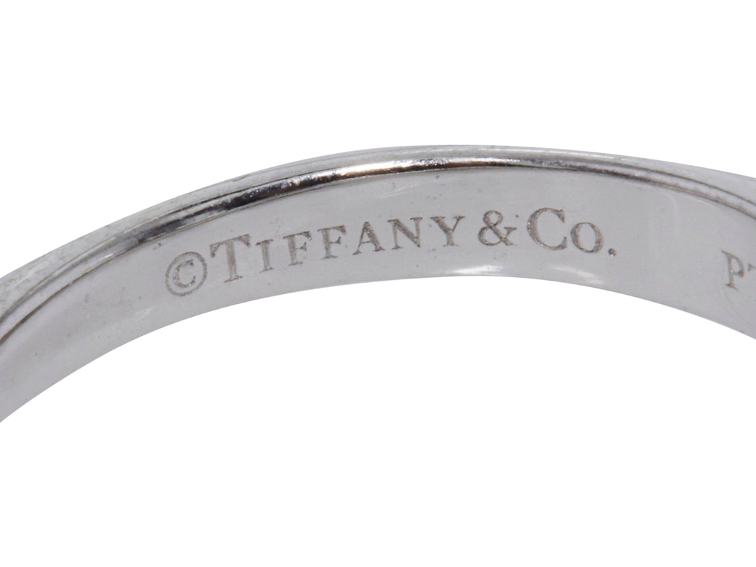 Tiffany and Co 1.09 Carat Round Brilliant F-VS1 Diamond Platinum Engagement Ring