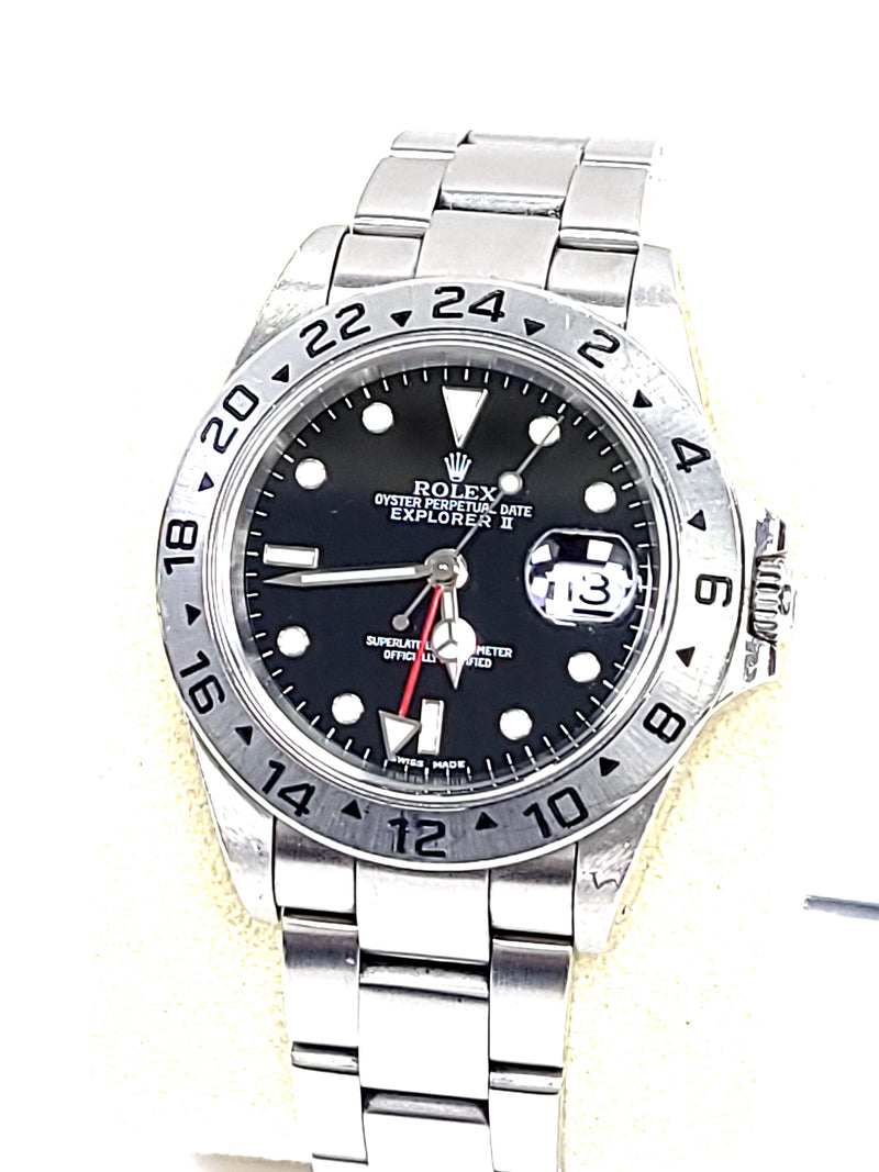 ROLEX Explorer II 16570 Black Dial 2001