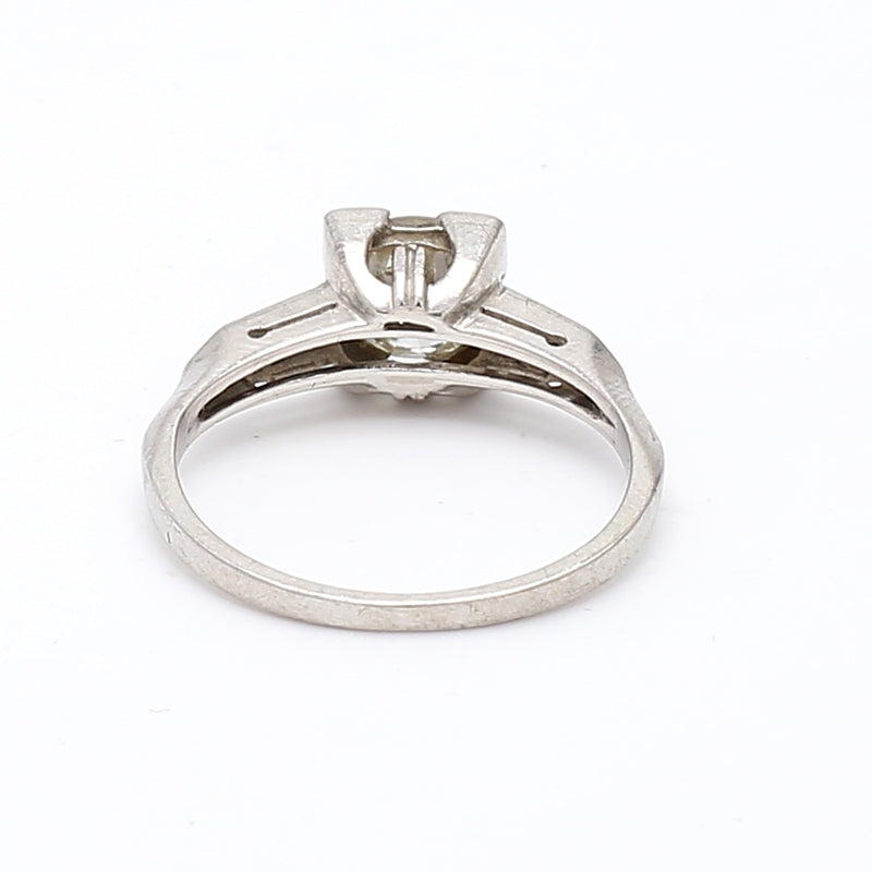 1.30 Carat L-VS1 Diamond Platinum Engagement Ring
