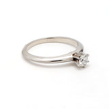 Tiffany and Co 0.23 Carat Round Brilliant H-VS1 Diamond Platinum Engagement Ring