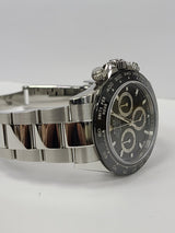 Rolex Daytona Black Dial 40mm 2021 Stainless Steel Bracelet 116500LN with Box and Paper