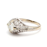 1.23 Carat J-I1 Diamond 18 Karat White Gold Wedding Ring