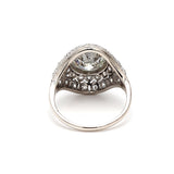 2.79 Carat Circular Brilliant Cut J-SI2 Diamond Platinum Engagement Ring