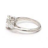 Tiffany and Co 2.73 Carat Round Brilliant H-VVS2 Diamond Platinum Three-Stone Ring