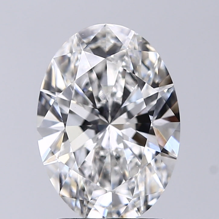 Lab-Grown 2.01 Carat Oval Shape Diamond color E Clarity VS1, precious stones, engagement diamonds