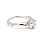 Tiffany and Co 1.02 Carat Round Brilliant Shape H-VS1 Diamond Platinum Engagement Ring