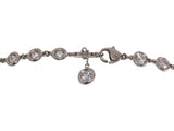 8.54 Carat G-VS1 Diamond Platinum Riviera Necklace
