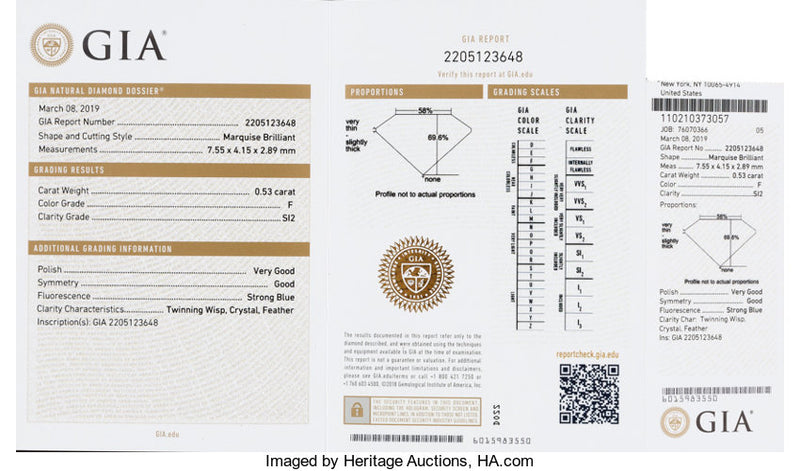 9.50 Carat G-VVS2 Baguette Cut Diamond 14 Karat White Gold Pin
