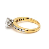 Tiffany and Co 1.01 Carat Round Brilliant Shape G-VVS1 Diamond 18 Karat Yellow Gold Engagement Ring