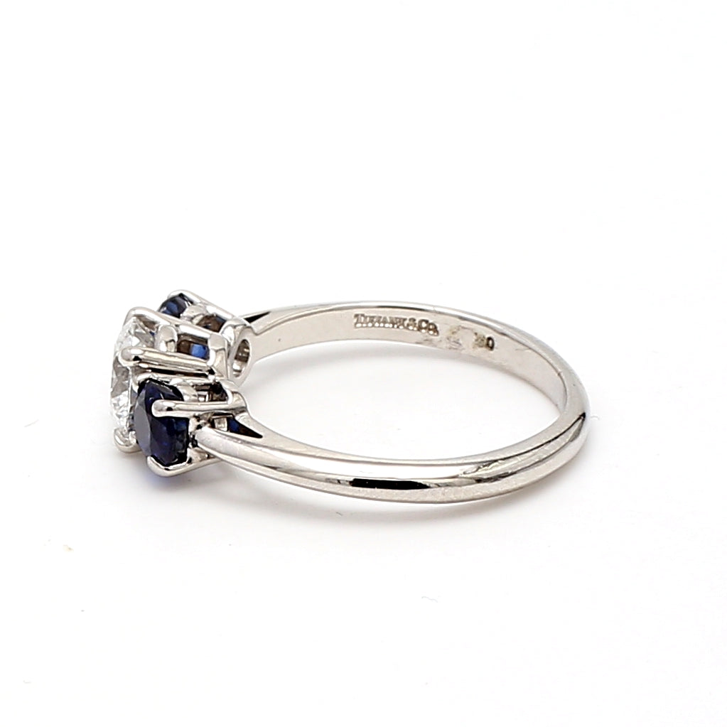 Tiffany and Co 1.04 Carat Round Brilliant D-VVS2 Diamond Platinum Engagement Ring