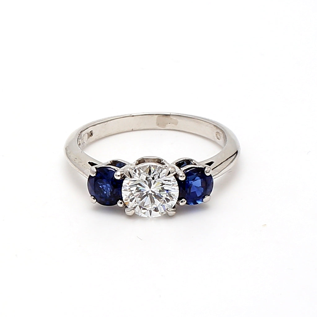 Tiffany and Co 1.04 Carat Round Brilliant D-VVS2 Diamond Platinum Engagement Ring