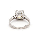 2.35 Carat Old European Cut N-VS2 Diamond Platinum Engagement Ring