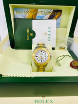 Rolex Yacht Master 18k Yellow Gold & Steel White Dial 16623 40mm 2005