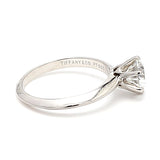 Tiffany and Co 1.10 Carat Round Brilliant Shape G-VS2 Diamond Platinum Engagement Ring