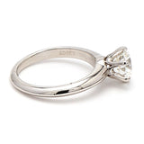 Tiffany and Co 1.33 Carat Round Brilliant Shape G-VS1 Diamond Platinum Engagement Ring