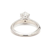 Tiffany and Co 0.81 Carat Round Brilliant Shape G-VVS1 Diamond Platinum Engagement Ring