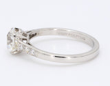 Tiffany and Co 1.25 Carat Circular Brilliant Cut Shape H-VVS1 Diamond Platinum Engagement Ring
