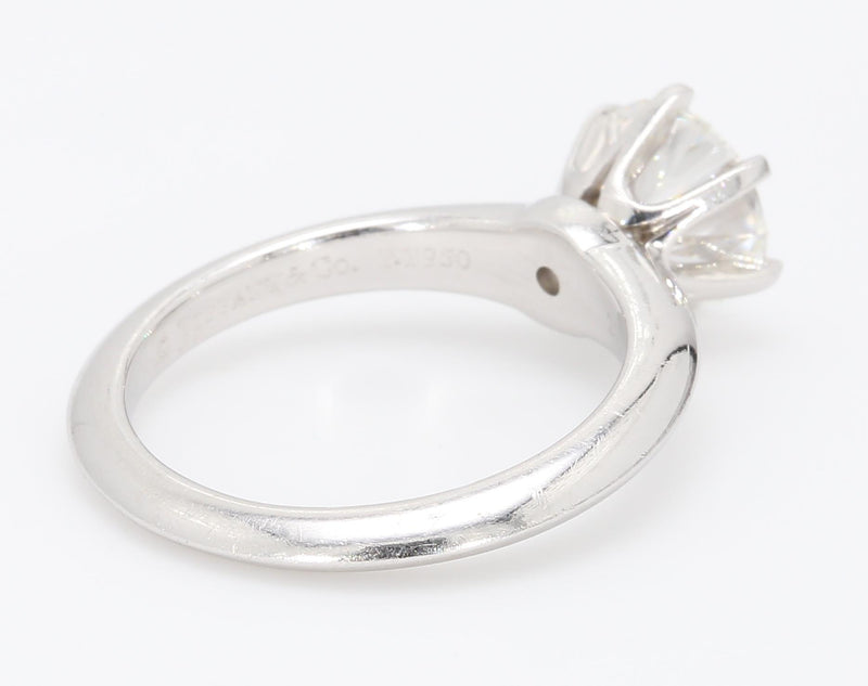 Tiffany and Co 1.25 Carat F-VS1 Platinum Engagement Ring